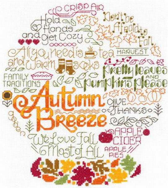 Ursula Michael Designs Let's Breeze Into Autumn 111w x 126h