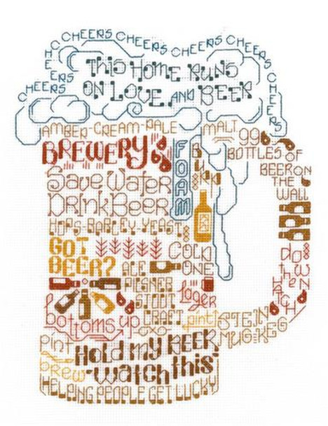 Ursula Michael Designs Let's Drink Beer 108w x 137h