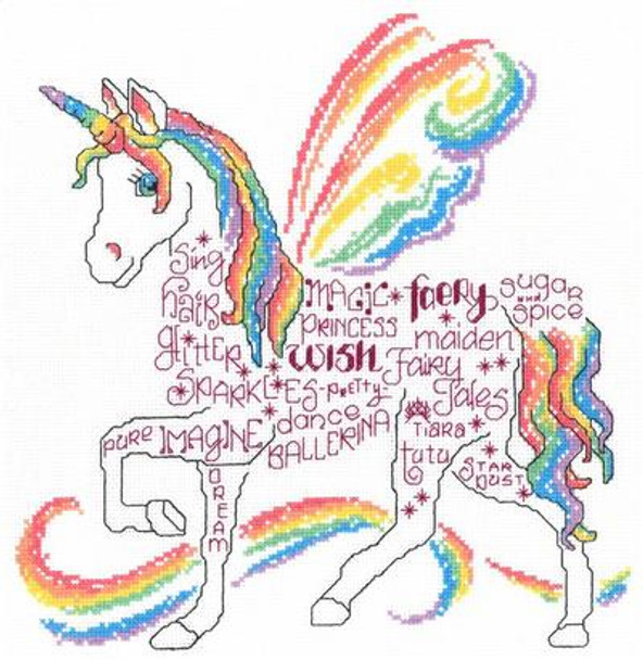 Ursula Michael Designs Rainbow Unicorn 145w x 145h