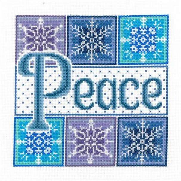 Ursula Michael Designs Peace Snowflakes 101w x 101h