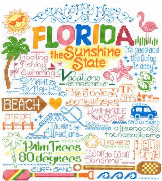 Ursula Michael Designs Let's Visit Florida 141w x 163h