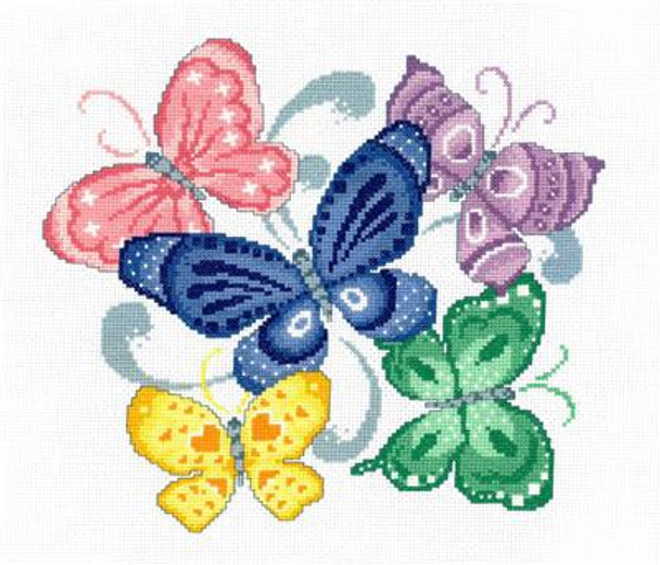 Ursula Michael Designs Spring Butterflies 139w x 129h