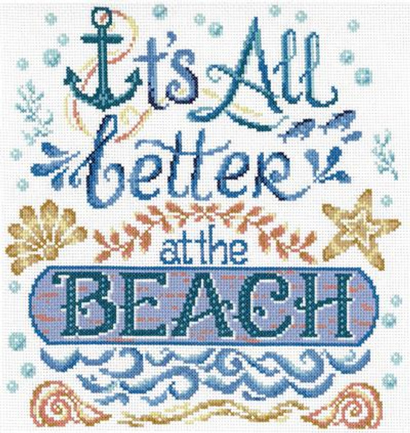 Ursula Michael Designs Life is Better at the Beach 136w x 140h