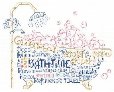 Let's Take a Bubble Bath 137w x 108h Ursula Michael Designs