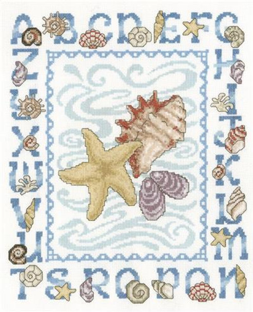 Ursula Michael Designs Seashell Alphabet 150w x 182h