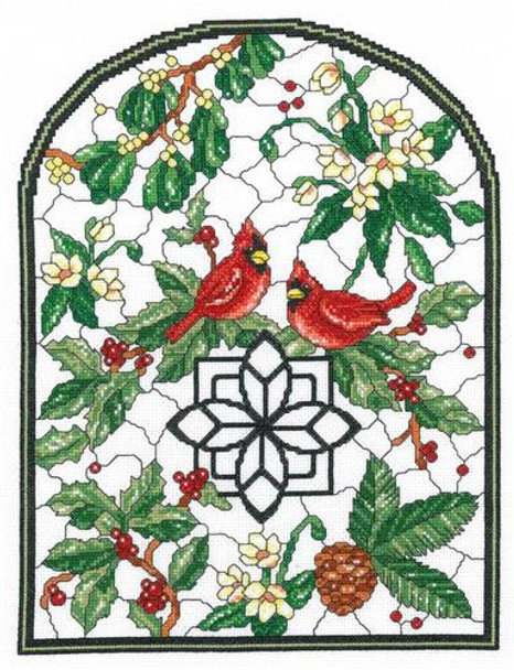 Ursula Michael Designs Winter Stained Glass 138w x 183h