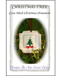 Christmas Tree Cross Stitch Ornament 4" x 4" Terri's Yarns and Crafts