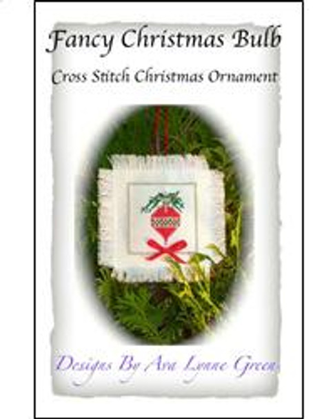 Fancy Christmas Bulb Ornament  4" x 4" Terri's Yarns and Crafts