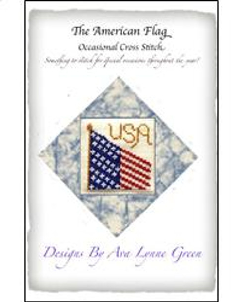American Flag Occasional Cross Stitch 39 x 38 Terri's Yarns and Crafts