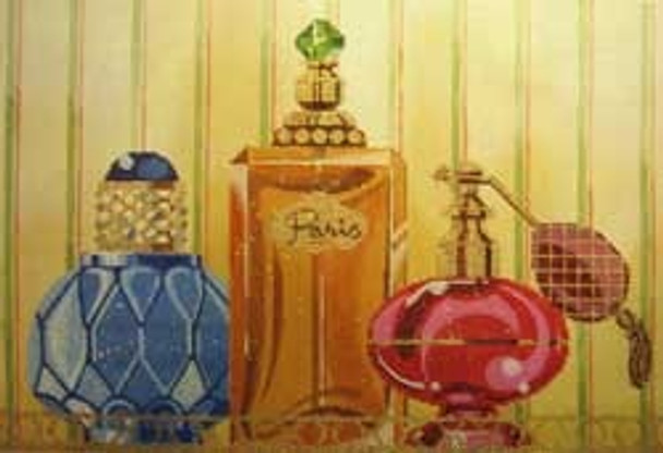 LL150T Labors Of Love Perfume Bottles on Tray 18 Mesh 13.25x9