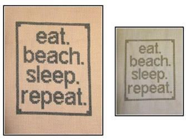 Beach Repeat 57 Wide x 71 High The Stitcherhood 