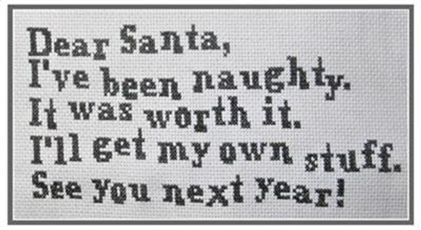 Dear Santa 120 wide by 50 high The Stitcherhood 