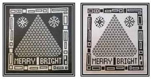 Merry & Bright 78 High by 78 Wide The Stitcherhood 