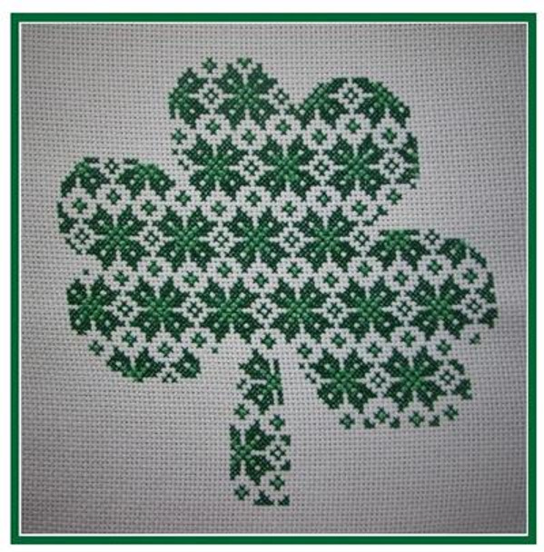 Quaker Shamrock 88 High by 88 Wide The Stitcherhood 