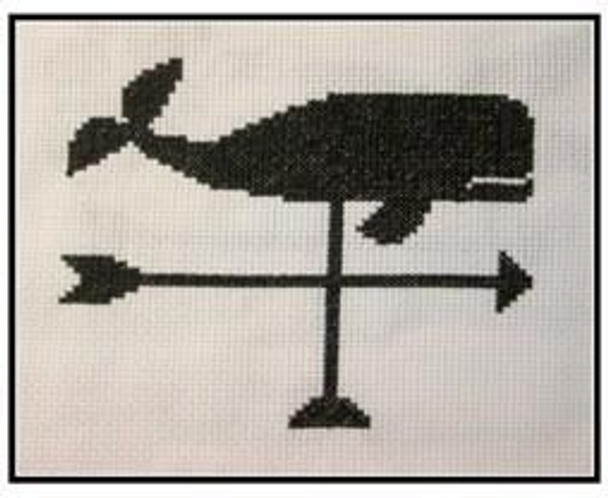 Whale Weather Vane 70 Wide by 61 HighThe Stitcherhood 