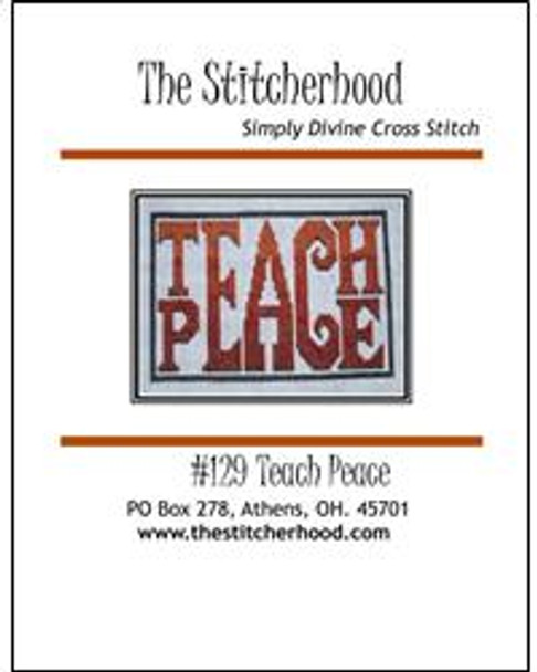 Teach Peace 56 High by 94 Wide The Stitcherhood 