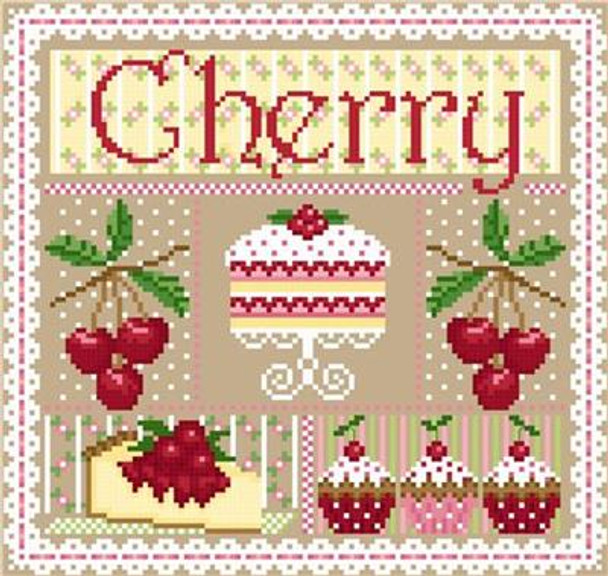 Cherry Sampler 117 x 111 Sugar Stitches Design