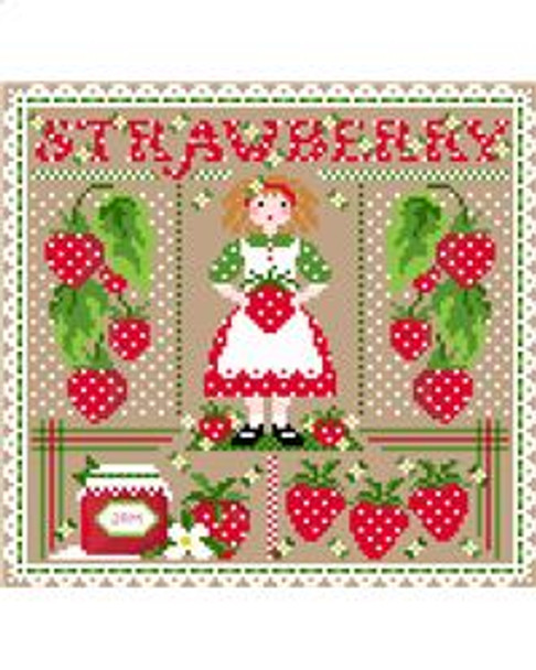 Strawberry Sampler 117 x 111  Sugar Stitches Design