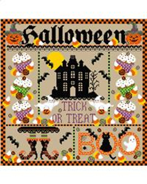 Halloween Sampler 192 x 192 Sugar Stitches Design