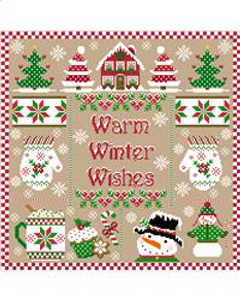 Warm Winter Wishes 192 x 192 Sugar Stitches Design