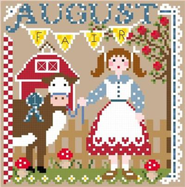 Miss August 82w x 84h Sugar Stitches Design