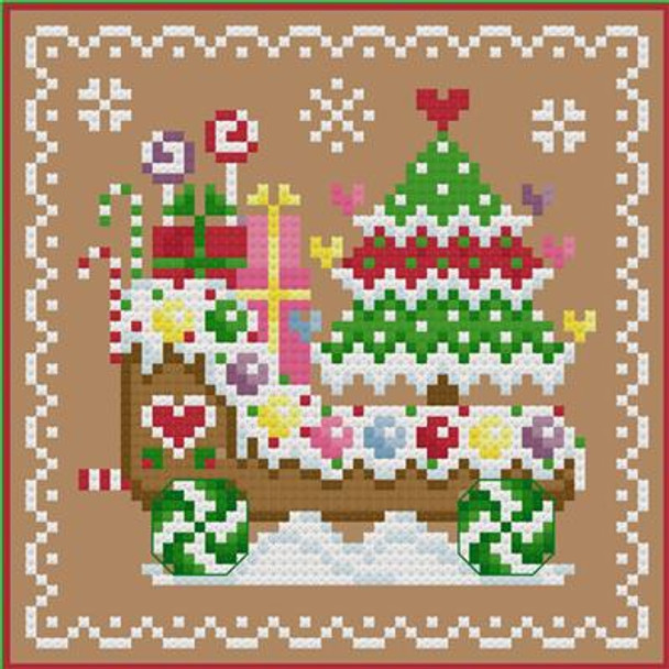 Gingerbread Christmas #3 61w x 61h Sugar Stitches Design