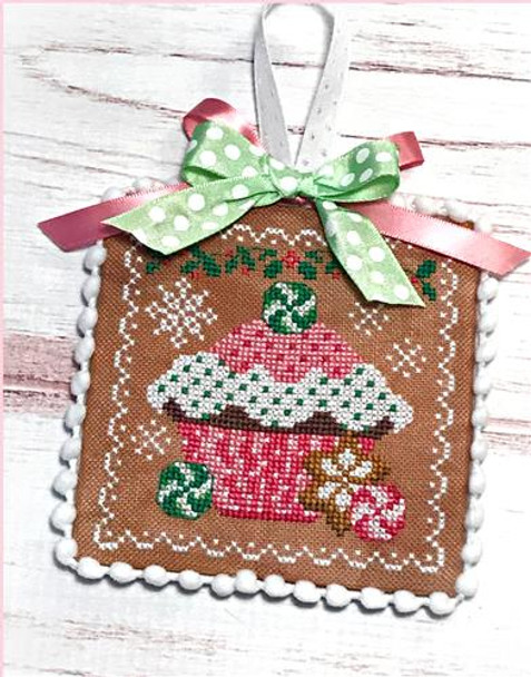 Holiday Cupcake 61w x 61h Sugar Stitches Design