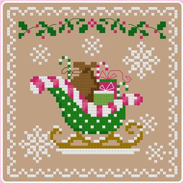 Holiday Delivery 61w x 61h Sugar Stitches Design