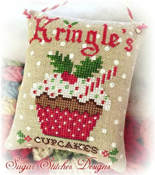 Kringle's Cupcakes 47 x 61 Sugar Stitches Design