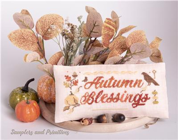 Autumn Blessings 127w x 56h Samplers and Primitives
