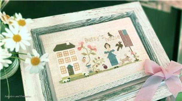 Betsy's House 121w x 54h Samplers and Primitives