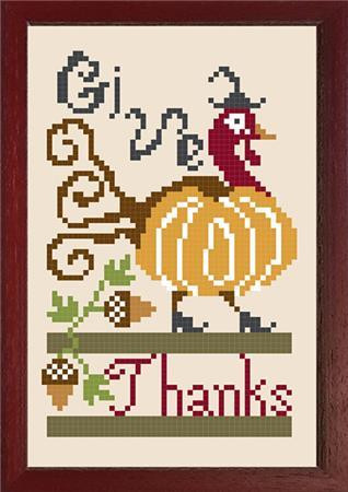Give Thanks 49 W x 74 H Stitch N Needs