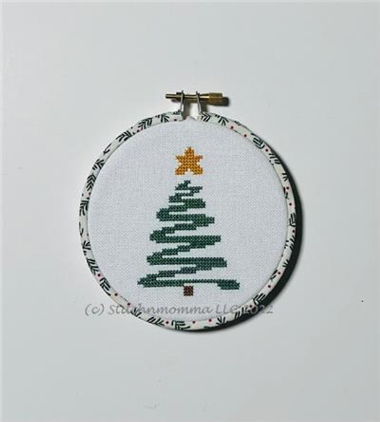 Magnificent Minis - Abstract Christmas Tree 33w x 48h Stitchnmomma