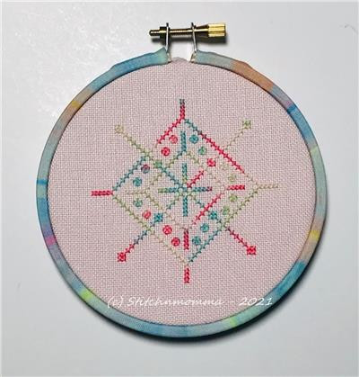 Magnificent Minis - Spring Mandala 45w x 45h Stitchnmomma