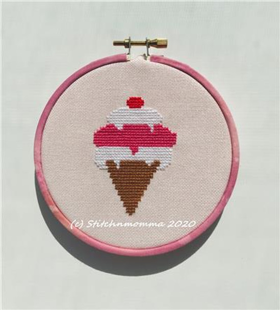 Magnificent Minis - Ice Cream Cone 29w x 42h Stitchnmomma