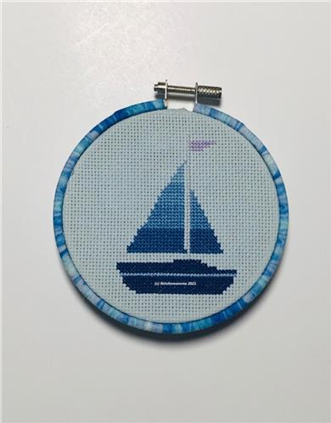 Magnificent Minis - Sailboat 36w x 48h Stitchnmomma