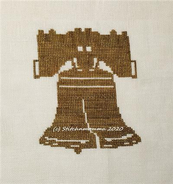 Liberty Bell Silhouette 80w x 80h Stitchnmomma