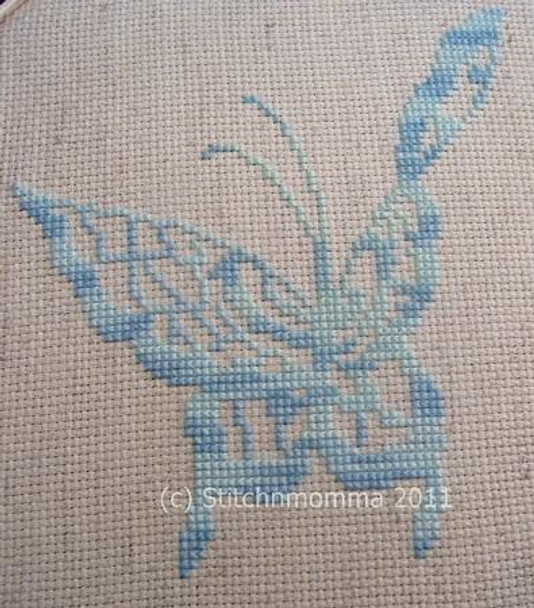 Butterfly Silhouette 70 wide x 73 high Stitchnmomma