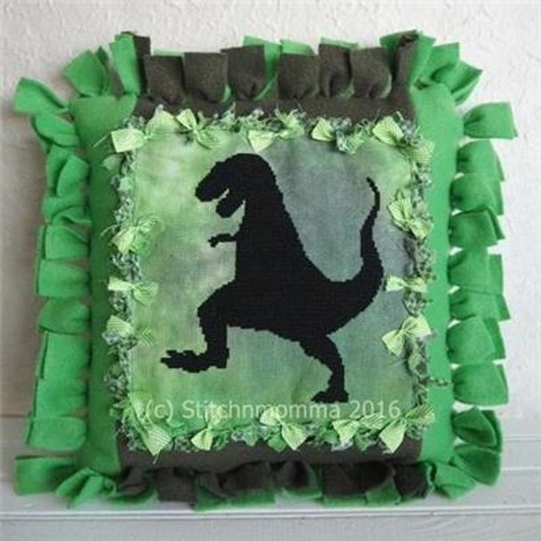 TRex Silhouette 95 wide x 106 high Stitchnmomma