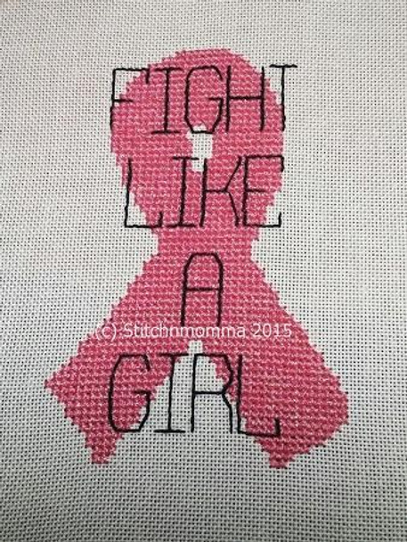 Fight Like A Girl 60w x 60h  Stitchnmomma