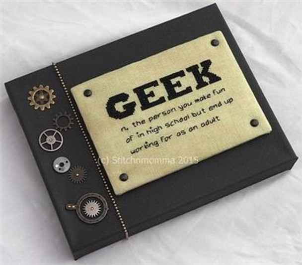 Modern Dictionary: Geek 75 wide x 41 high Stitchnmomma