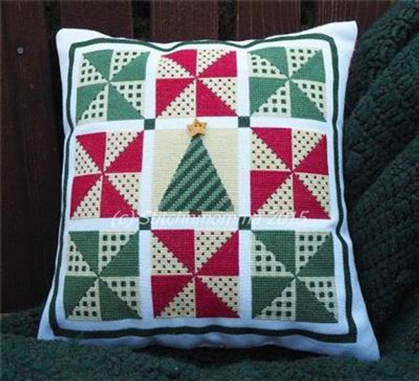 Pinwheel Christmas Quilt 136w x 136h Stitchnmomma