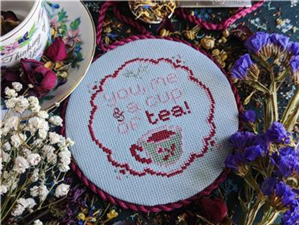 Tea Time Friends 60w x 60h StitchSprout Cross Stitch