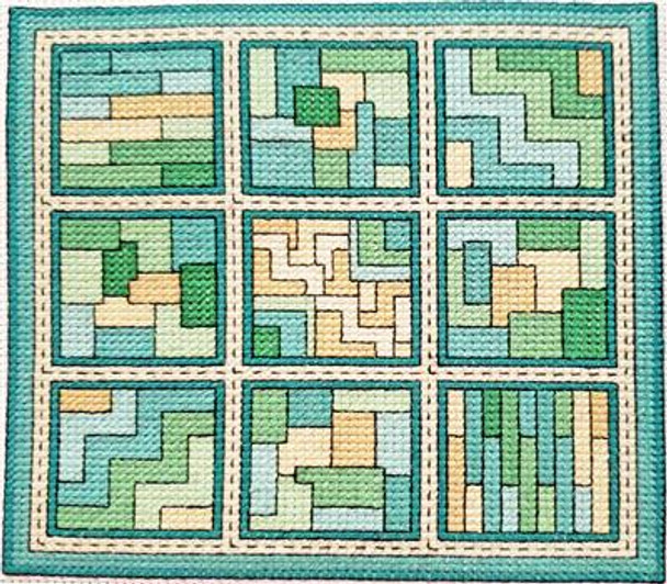 Quilt Blocks 13 - Aquatic Dreams 74w x 74h Rogue Stitchery