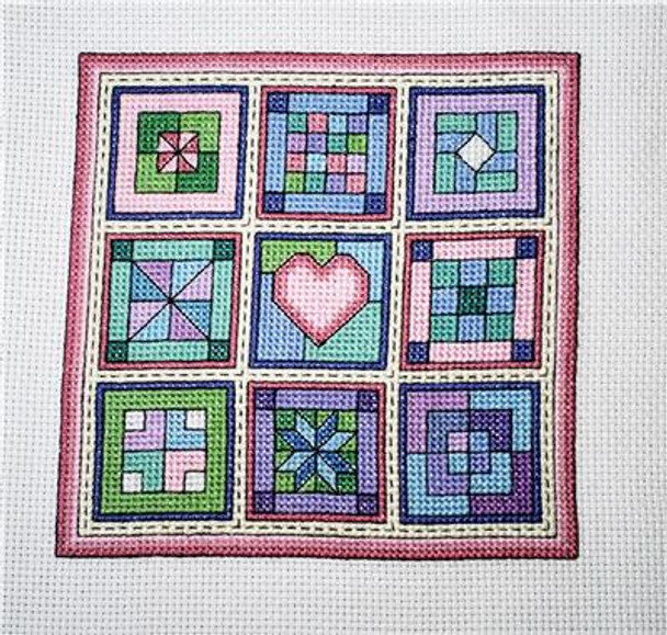 Quilt Blocks 10 Cotton Candy 74 x 74 Rogue Stitchery