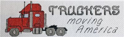 Truckers - Red 35 x 112 Rogue Stitchery