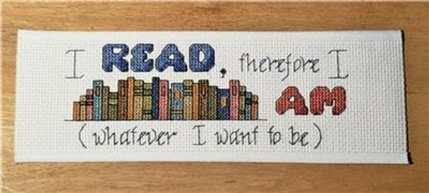 I Read, I Am 91 x 34 Rogue Stitchery