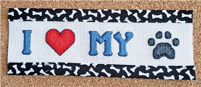 I Love My Cat/Dog  Rogue Stitchery