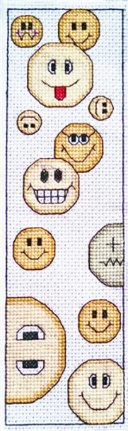 Smiley Faces 120 x 34 Rogue Stitchery