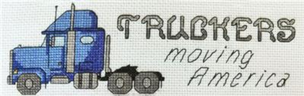 Truckers - Blue 35 x 112 Rogue Stitchery